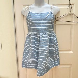 Gap spaghetti strap striped dress